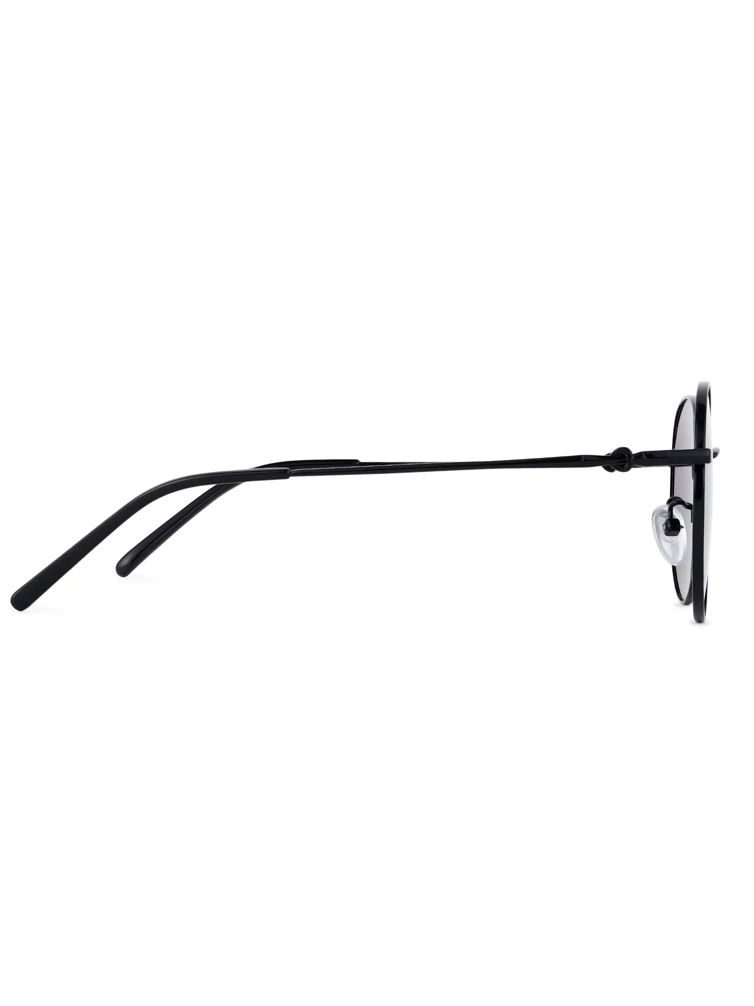 Dravyn | Black Medium Full Rim Round Sunglasses for Men & Women [Polarized]