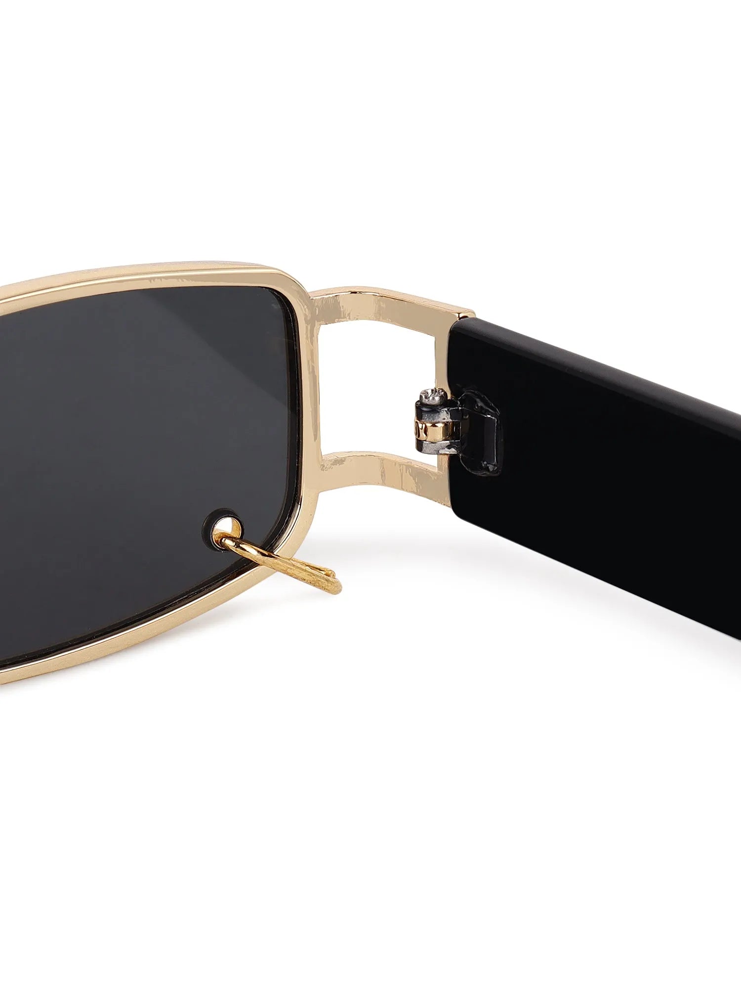Darion | Golden Small Full Rim Rectangle Sunglasses for Women [UV-protected]