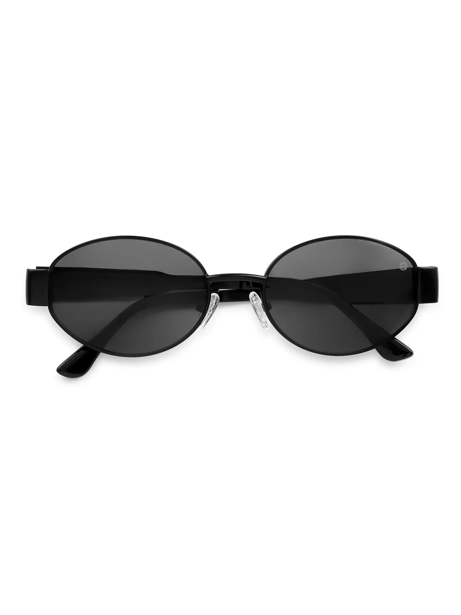 Fynora | Black Medium Full Rim Oval Sunglasses for Women [UV-protected]