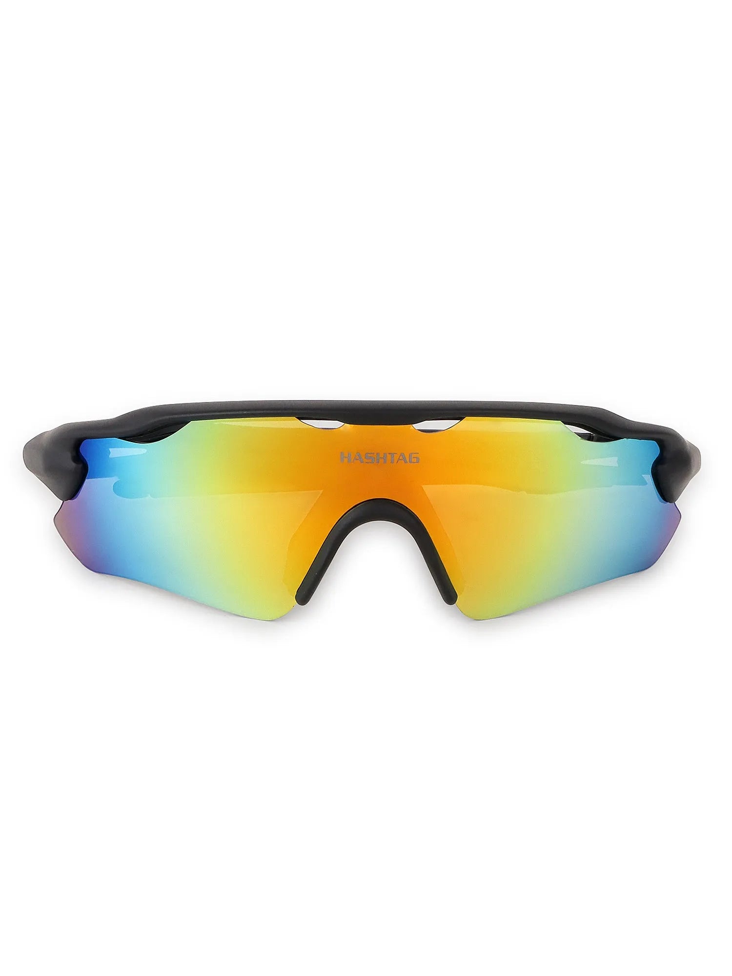 Chronos | Grey Medium Half Rim Shield Sports for Men & Women [UV-protected]