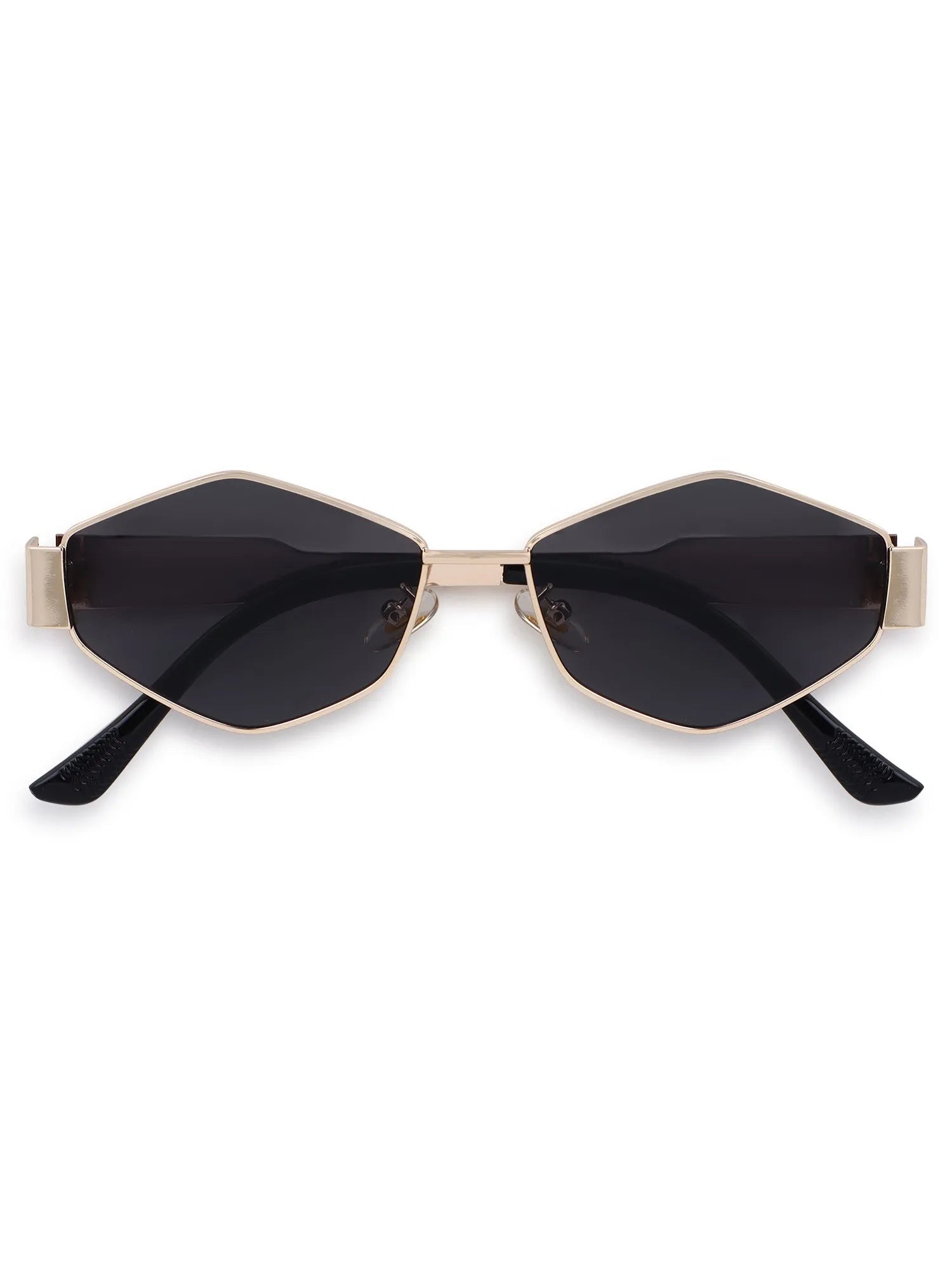 Exarion | Grey Large Full Rim Diamond Sunglasses for Women [UV-protected]