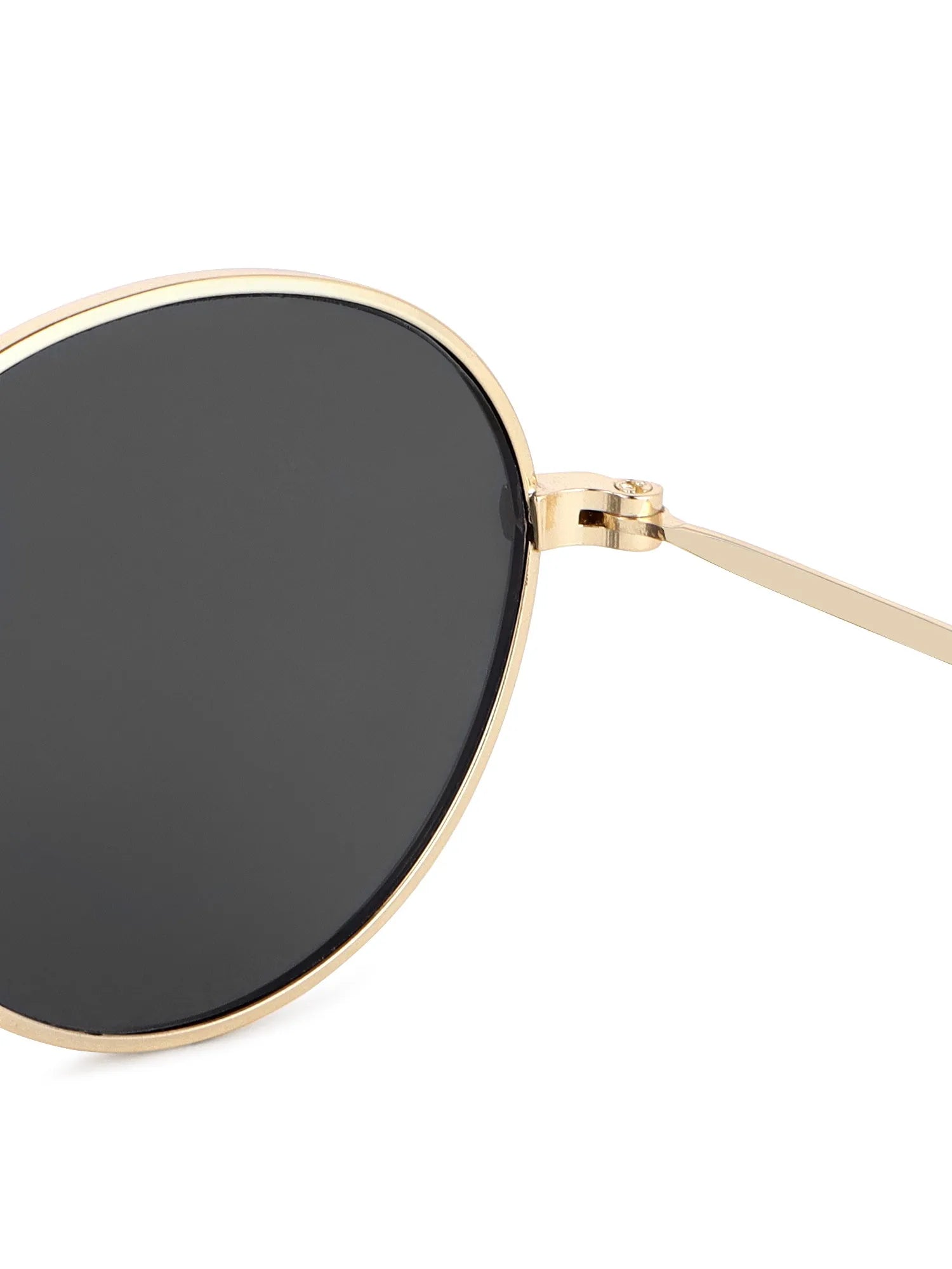 Nylora | Grey Small Full Rim Round Sunglasses for Kids [UV-protected]