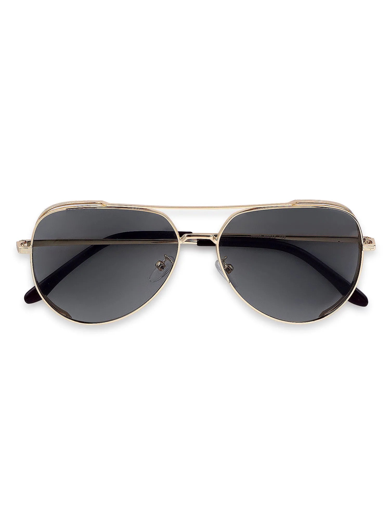 Crythra | Grey Large Full Rim Aviator Sunglasses for Men [Polarized]