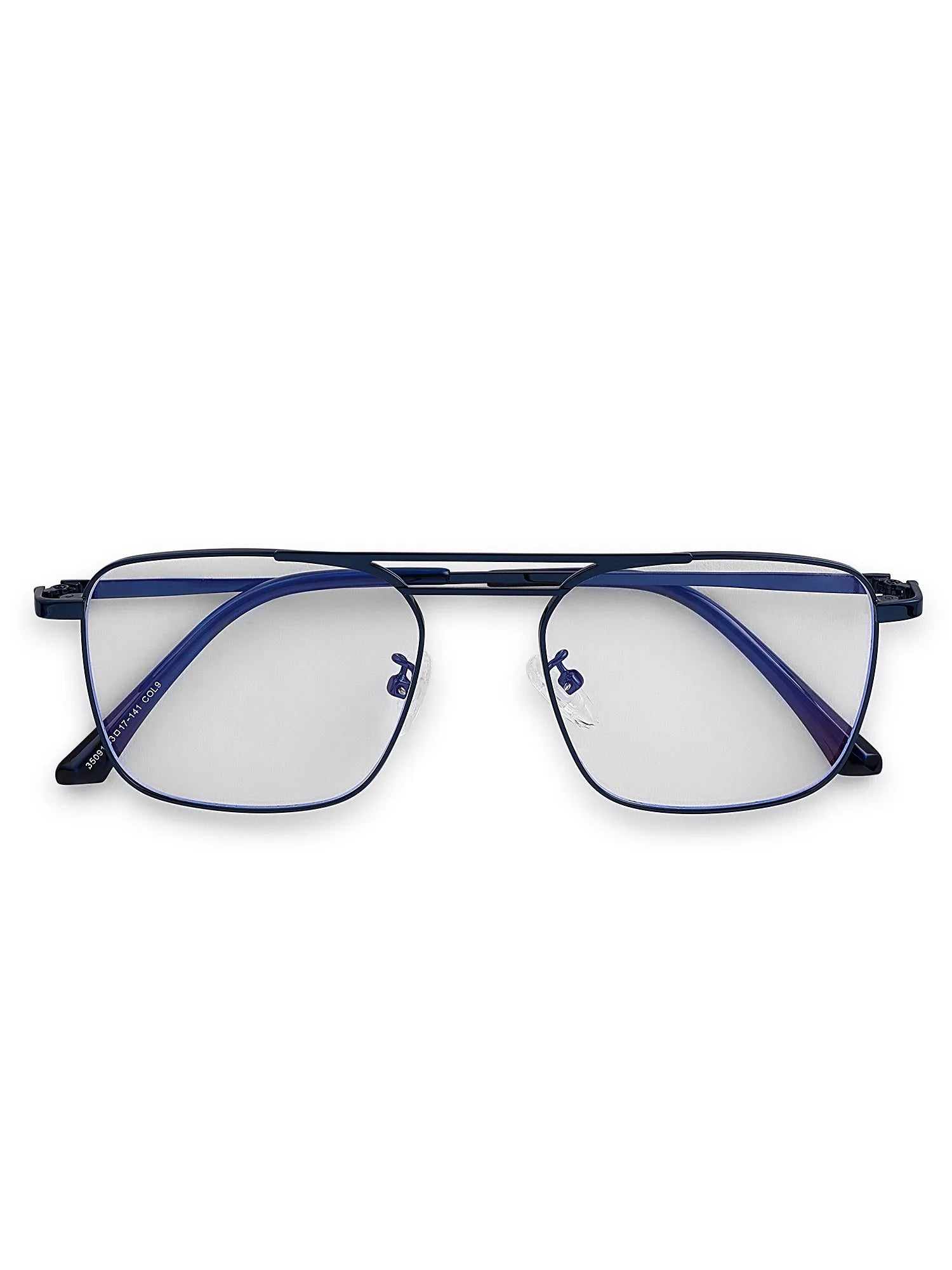 Neuron | Blue Medium Full Rim RECTANGLE Computer Glasses for Men & Women [Blue Block]
