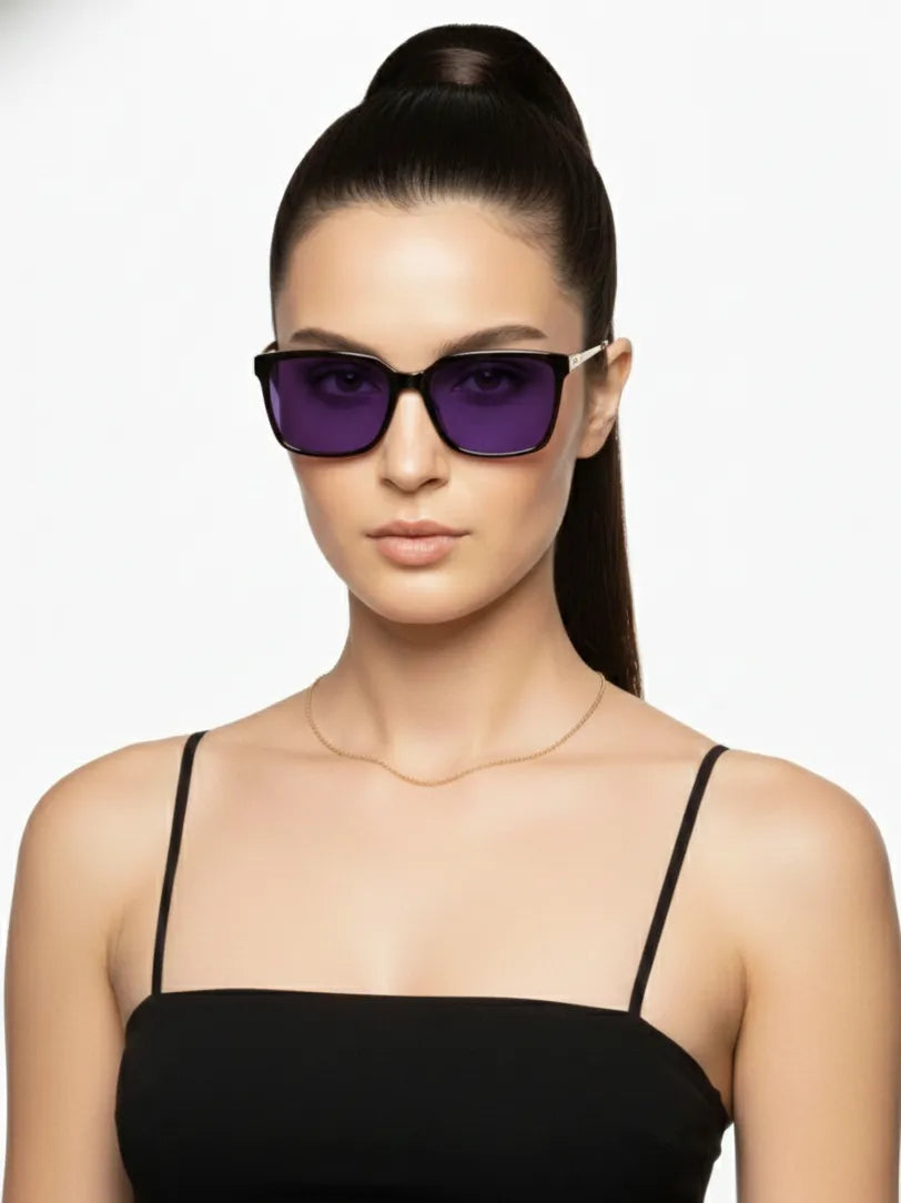 DayLight | Transparent/Grey Large Full Rim Square Sunglasses for Men & Women [Photochromic]