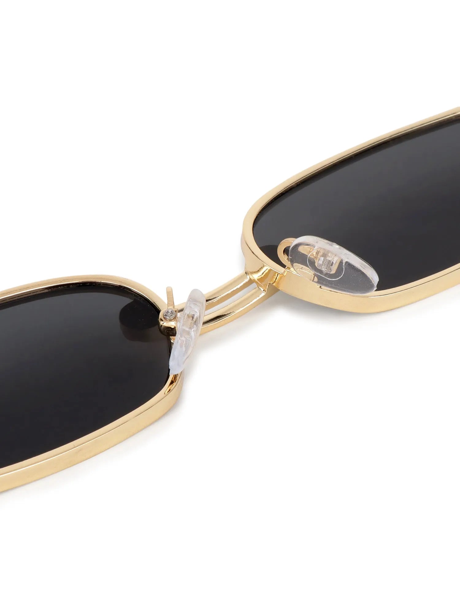 Darion | Golden Small Full Rim Rectangle Sunglasses for Women [UV-protected]