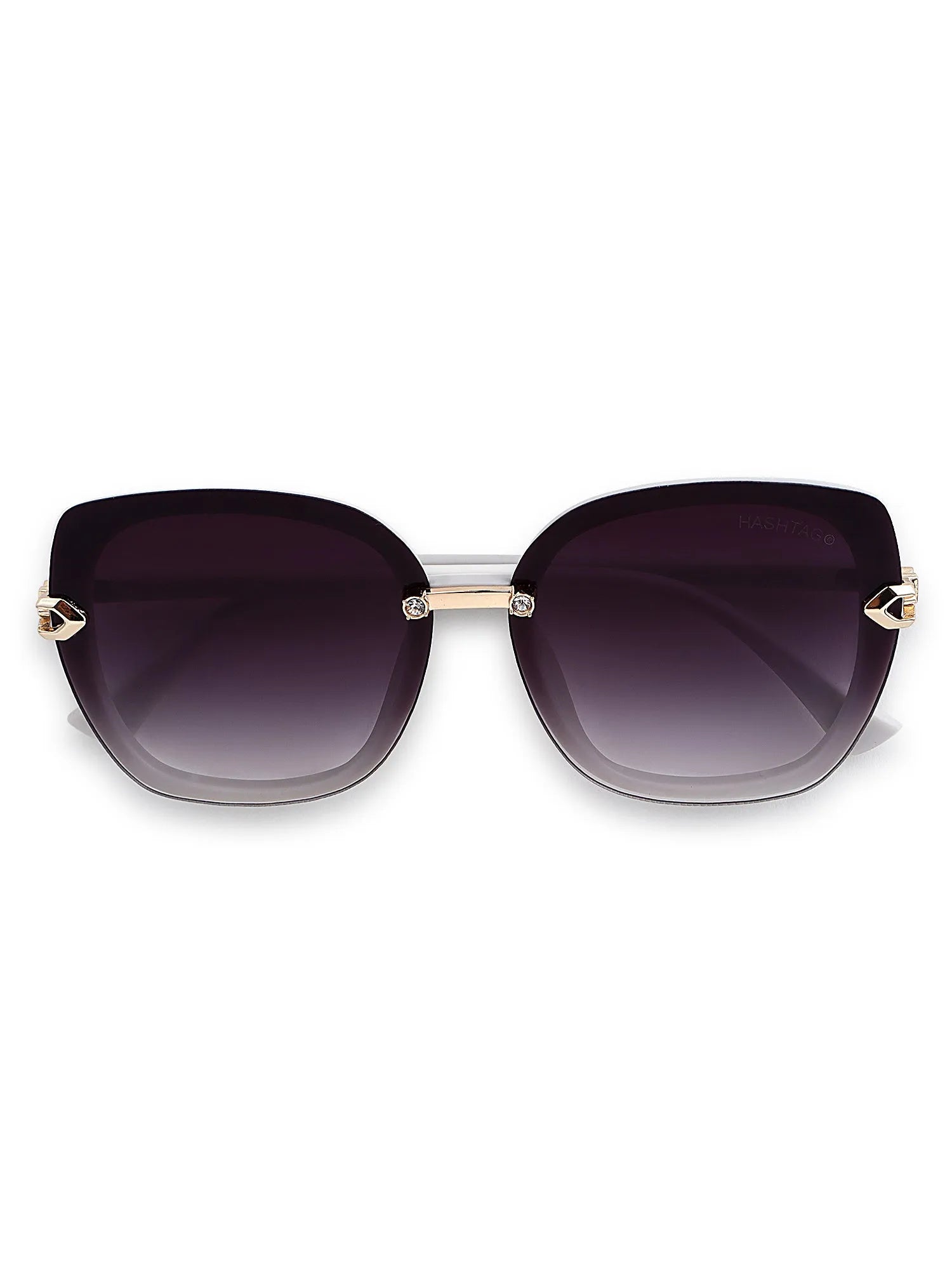 Thalron | Black Large Full Rim Butterfly Sunglasses for Men & Women [UV-protected]