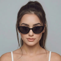 Ultravox | Transparent-Black Medium Full Rim Cat-Eye Sunglasses for Women [UV-protected] HASHTAG X WHITECHERRY