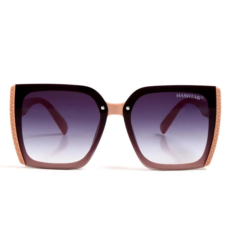 Rapture | Pink Large Full Rim Square Sunglasses for Women [UV-protected]