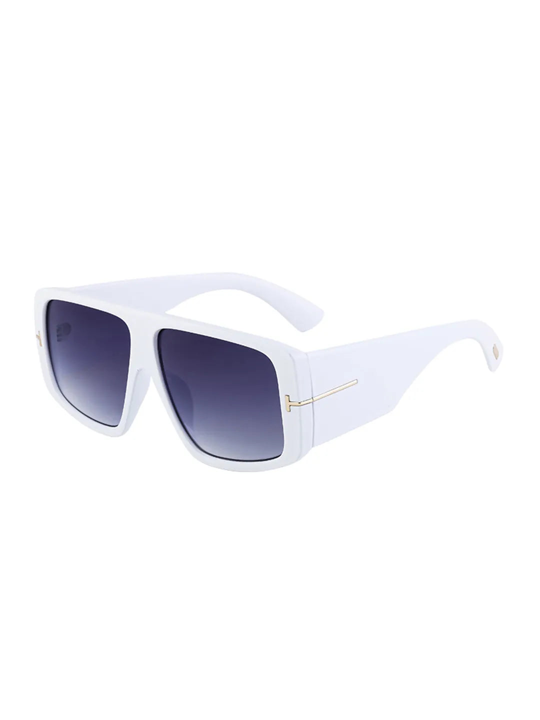 Helios | White Oversized Full Rim Square Sunglasses for Men & Women [UV-protected]