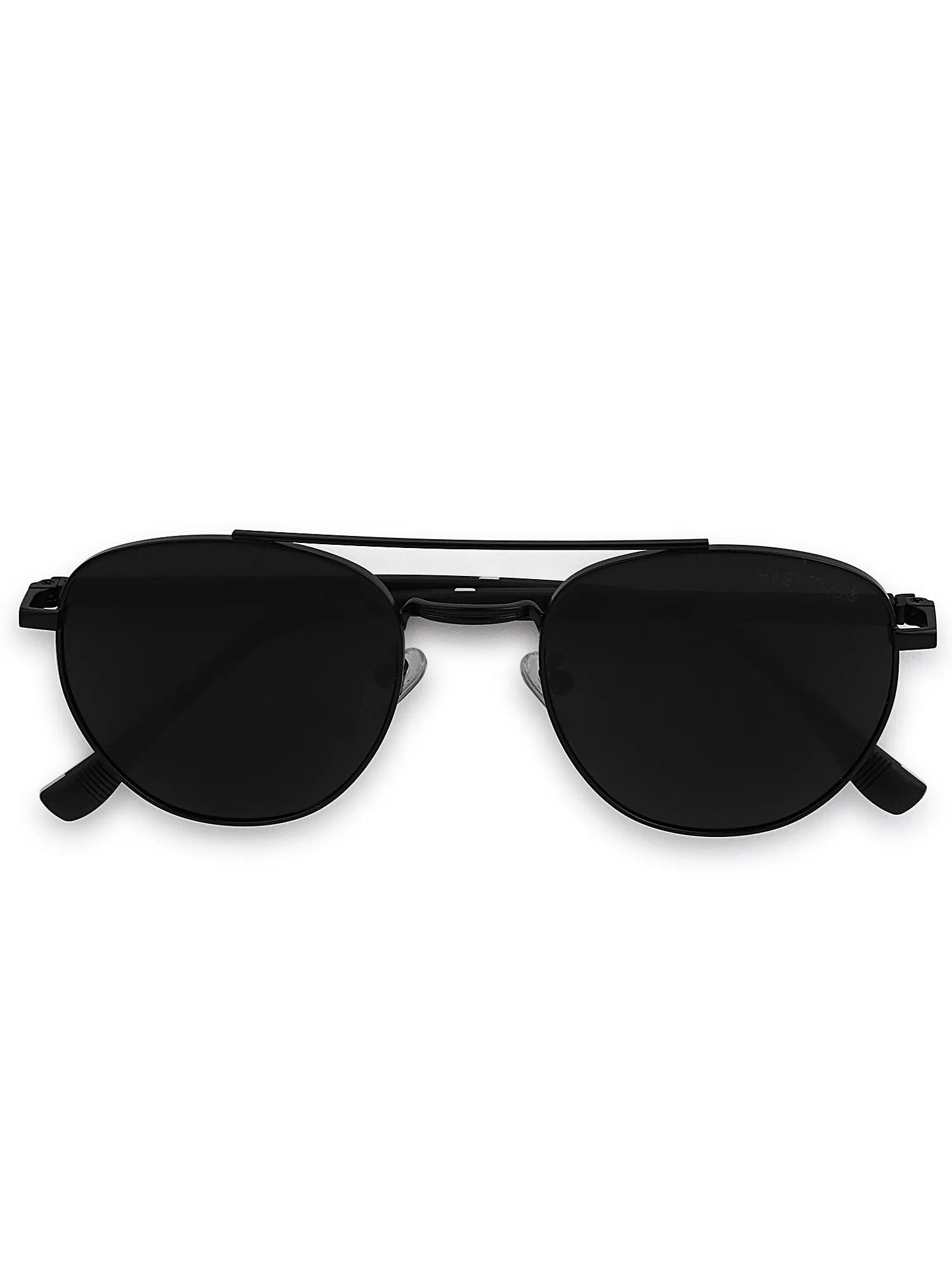 Valkyra | Black Large Full Rim Aviator Sunglasses for Men & Women [UV-protected]