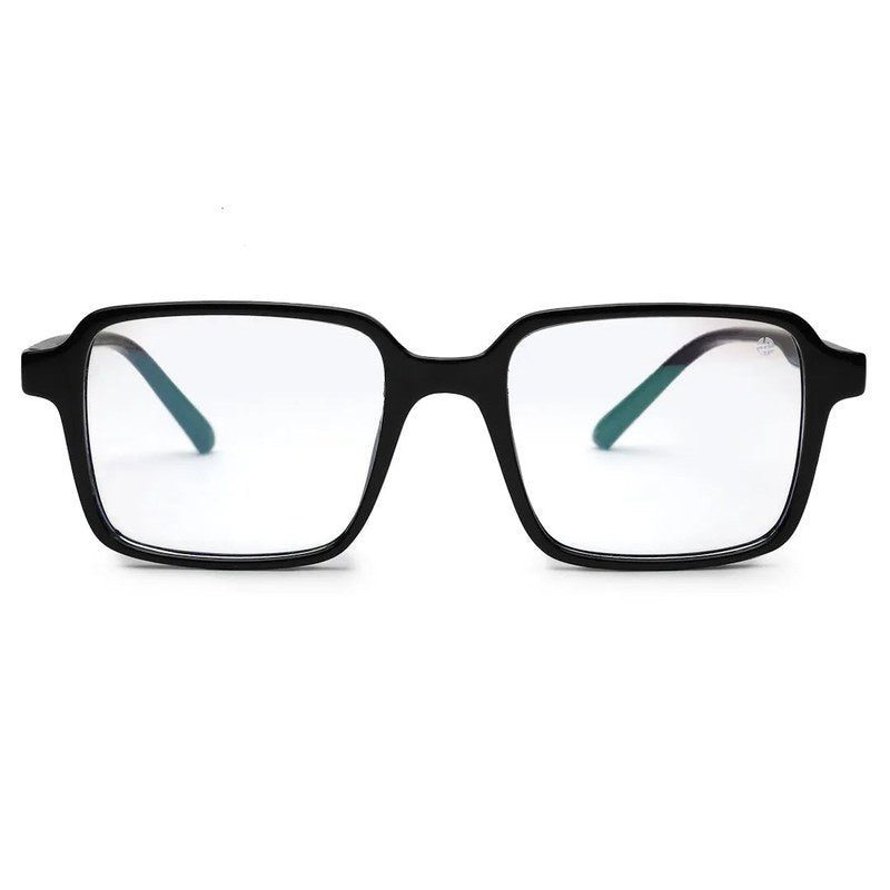 Enigma Black Medium Full Rim Square Computer Glasses for Men & Women — Hashtag Eyewears