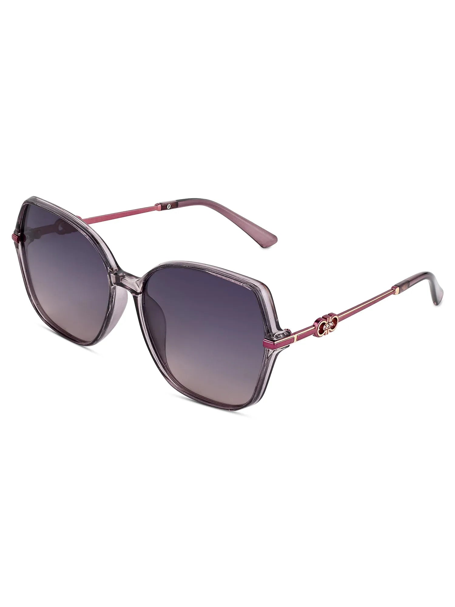 Sireon | Purple Large Full Rim Square Sunglasses for Women [Polarized]