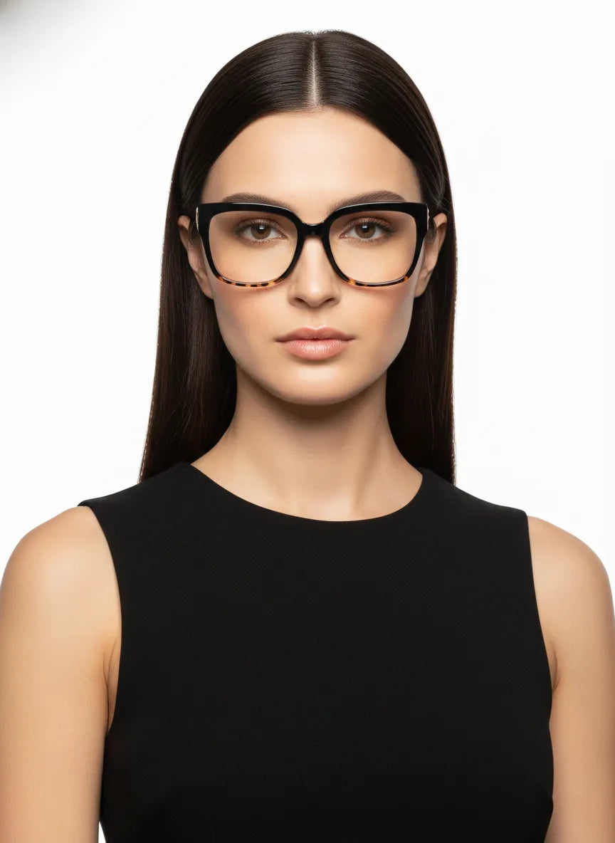 DayLight | Transparent/Purple Large Full Rim Square Sunglasses for Men & Women [Photochromic]