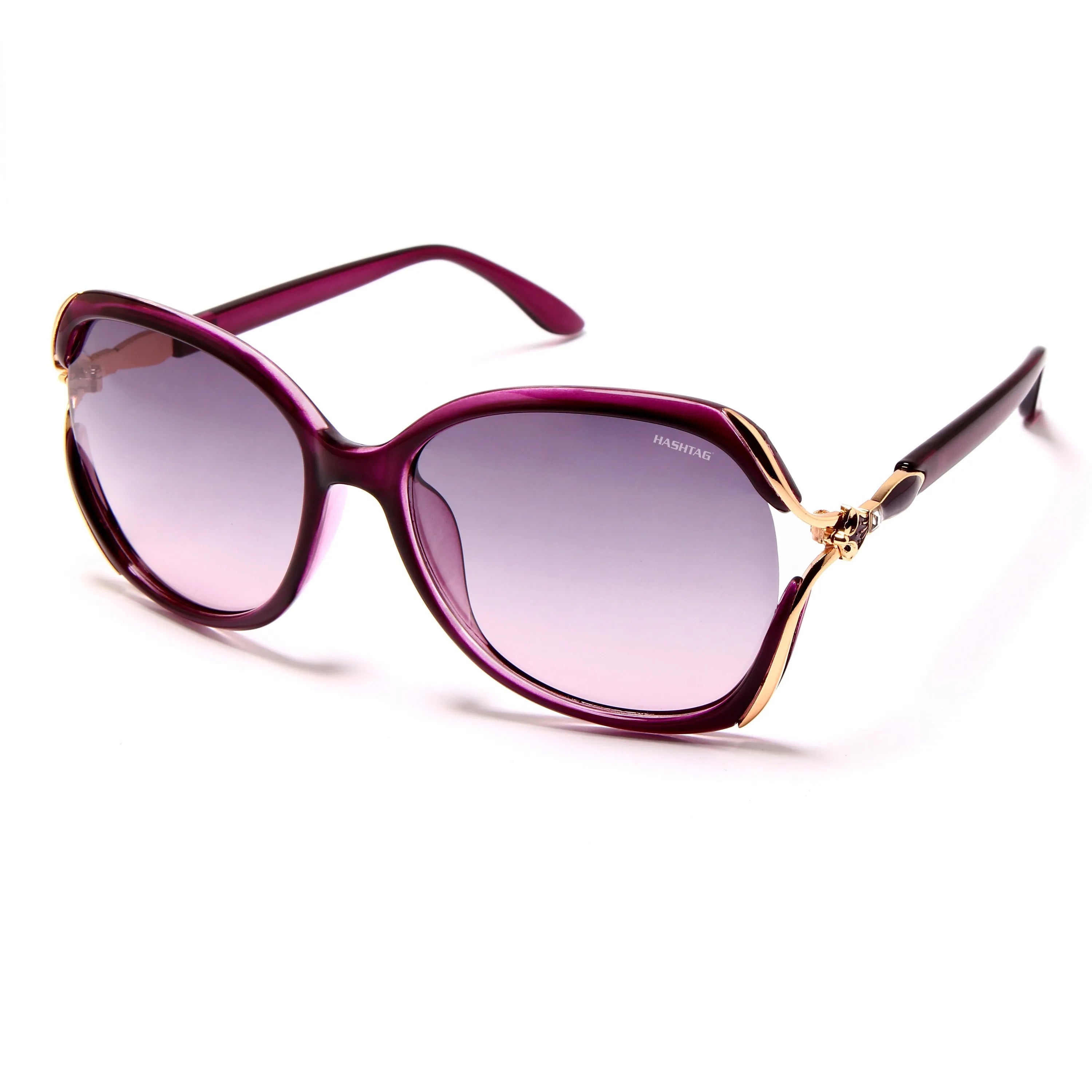 Arcadia | Purple Medium Full Rim Butterfly Sunglasses for Women [Polarized]