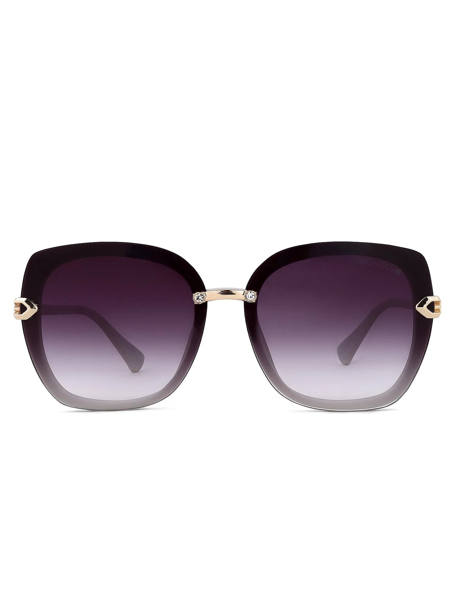 Thalron | Black Large Full Rim Butterfly Sunglasses for Men & Women [UV-protected]