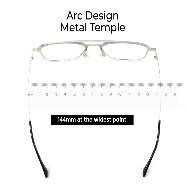 Fluxon | Grey Large Full Rim Square Clip-on for Men & Women [Clip-on]