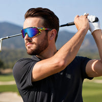 Myrion | Multi Texture Medium Full Rim Shield Sports Sunglasses for Men & Women [UV-protected]