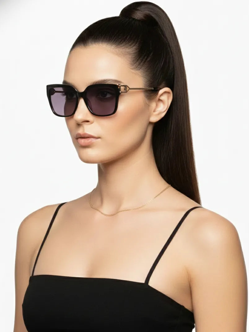 DayLight | Transparent/Grey Large Full Rim Square Sunglasses for Men & Women [Photochromic]