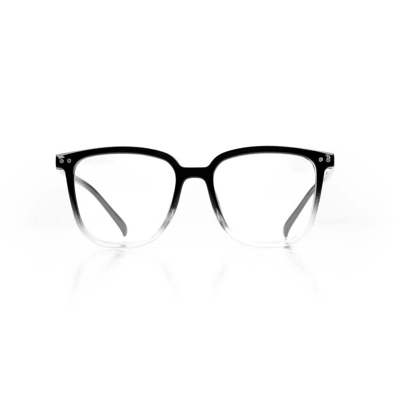 HASHTAG Blue Block Wayfarer Polycarbonate Gradient Black Eyeglasses for Men and Women -AB13-1962-G-Black