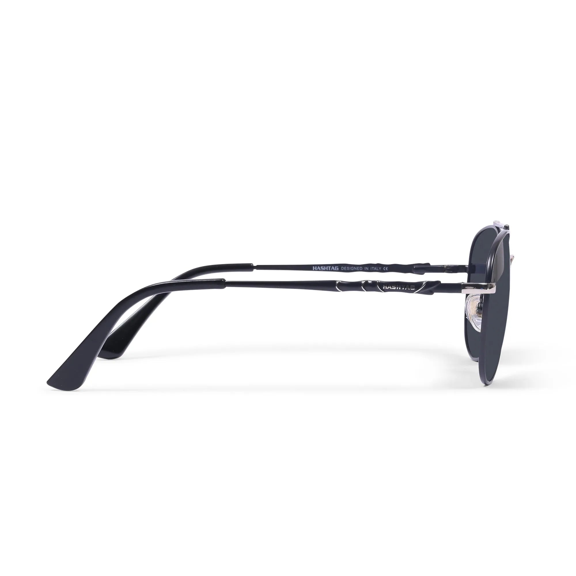 Valtor | Grey Large Full Rim Aviator Sunglasses for Men & Women [Polarized]