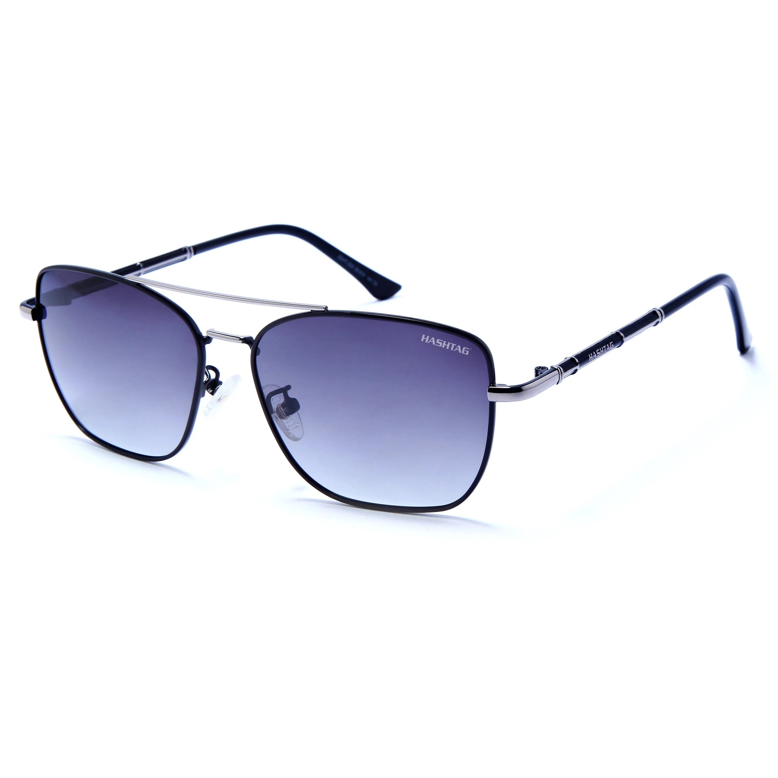 Enira | Gradient Blue Large Full Rim RECTANGLE Sunglasses for Men & Women [Polarized]