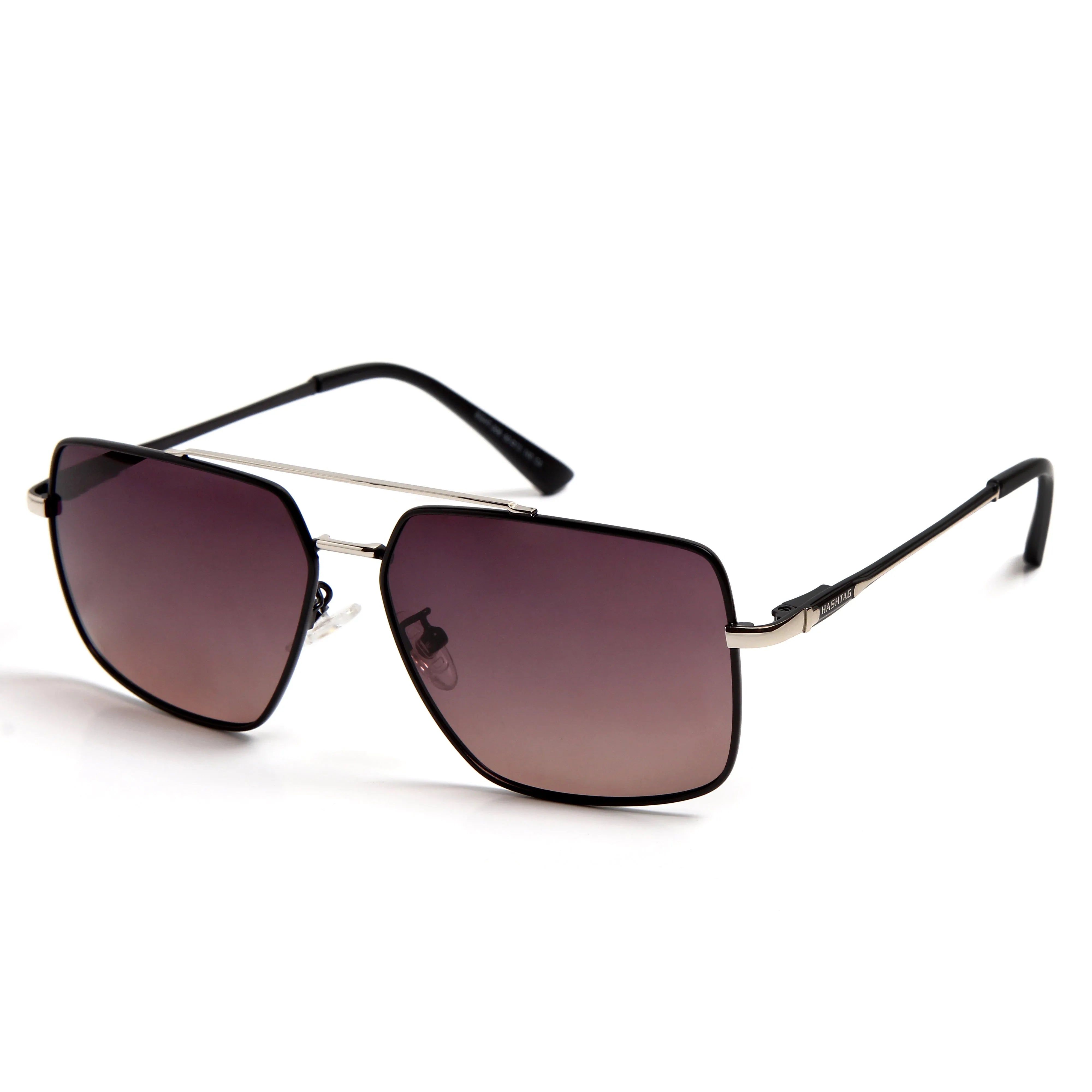 Kynra | Golden & Brown Large Full Rim Aviator Sunglasses for Men & Women [Polarized]