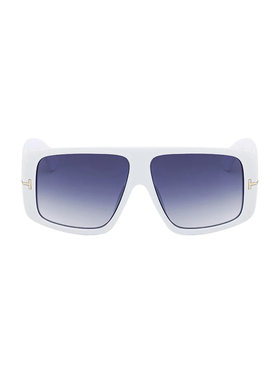Helios | White Oversized Full Rim Square Sunglasses for Men & Women [UV-protected]