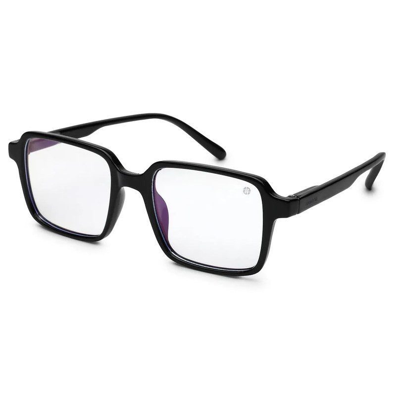 Enigma Black Medium Full Rim Square Computer Glasses for Men & Women — Hashtag Eyewears