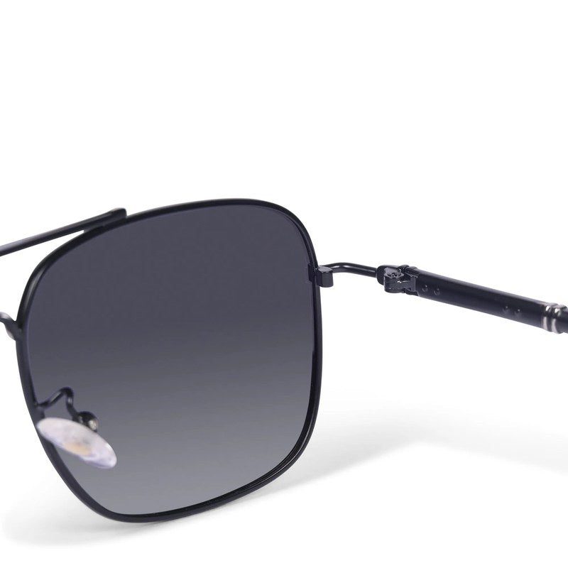 Unity Black Medium Full Rim Square Sunglasses for Men & Women — Hashtag Eyewears