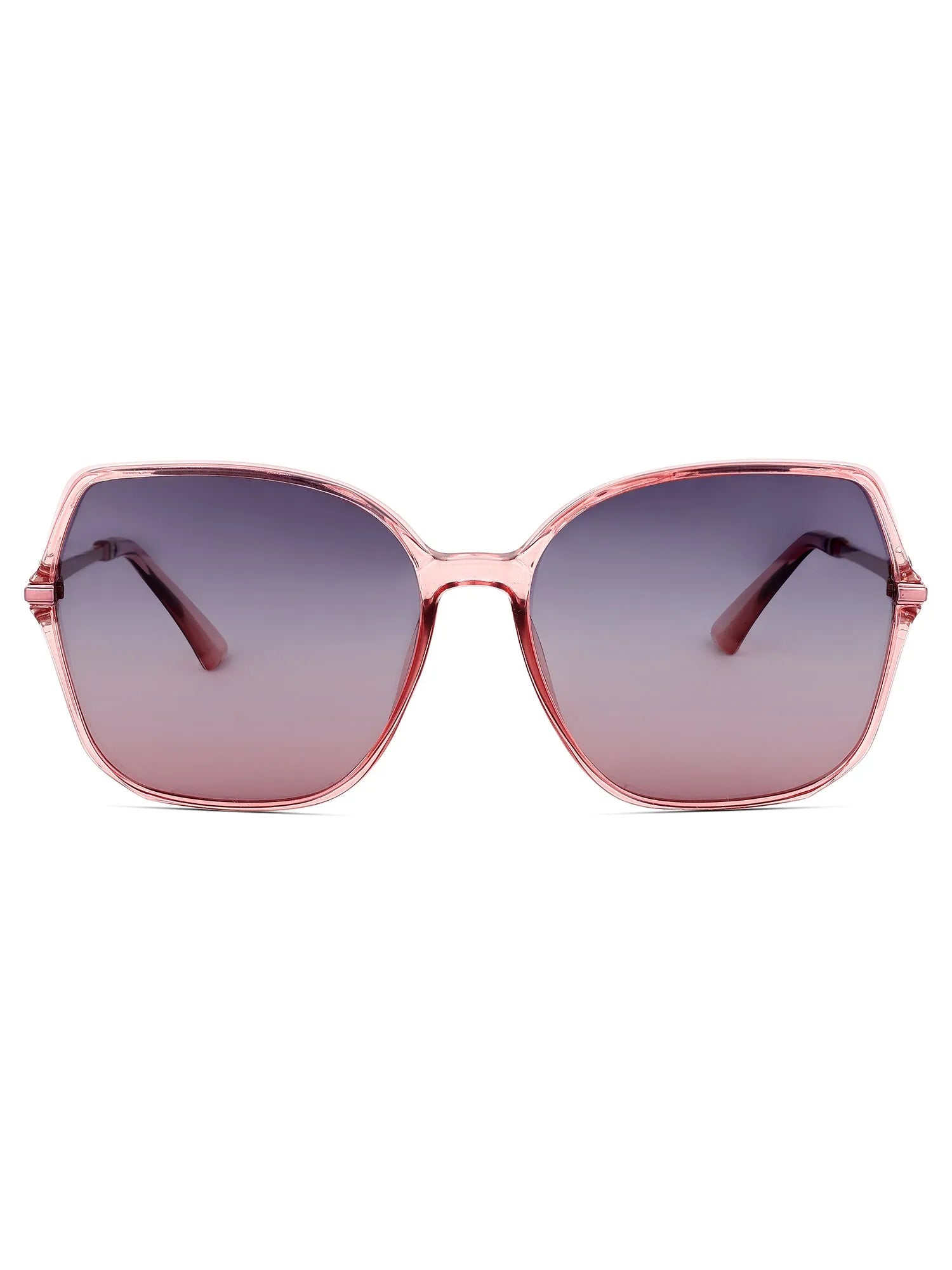 Sireon | Pink Large Full Rim Square Sunglasses for Women [Polarized]