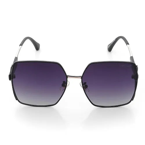D-DIVA | Gradient Purple Large Full Rim Square Sunglasses for Women [Polarized]