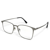Quarion | Grey Medium Full Rim Rectangle Clip-on for Men & Women [Clip-on]