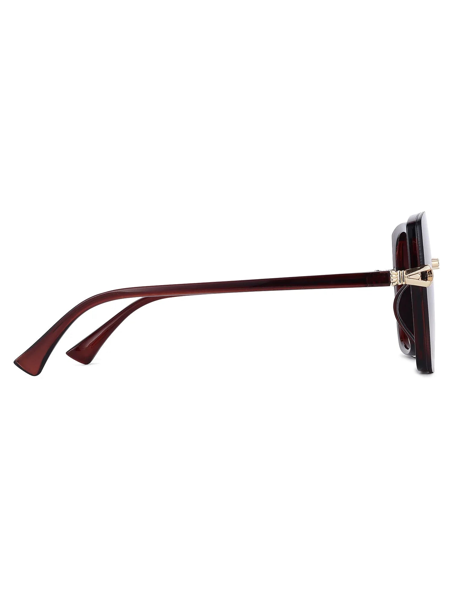 Thalron | Gradient Brown Large Full Rim Butterfly Sunglasses for Men & Women [UV-protected]