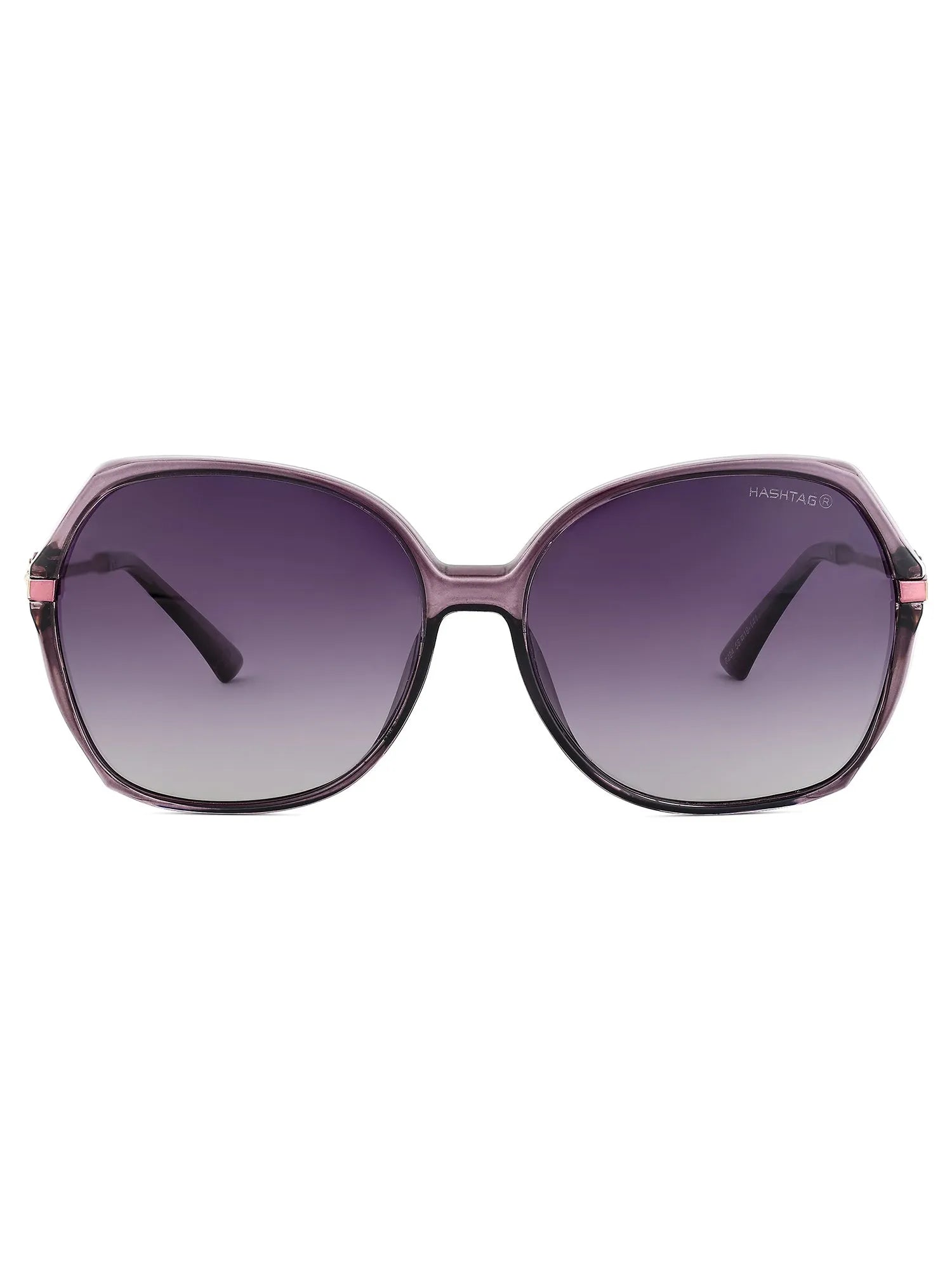 Titanis | Purple Large Full Rim Oval Sunglasses for Women [Polarized]