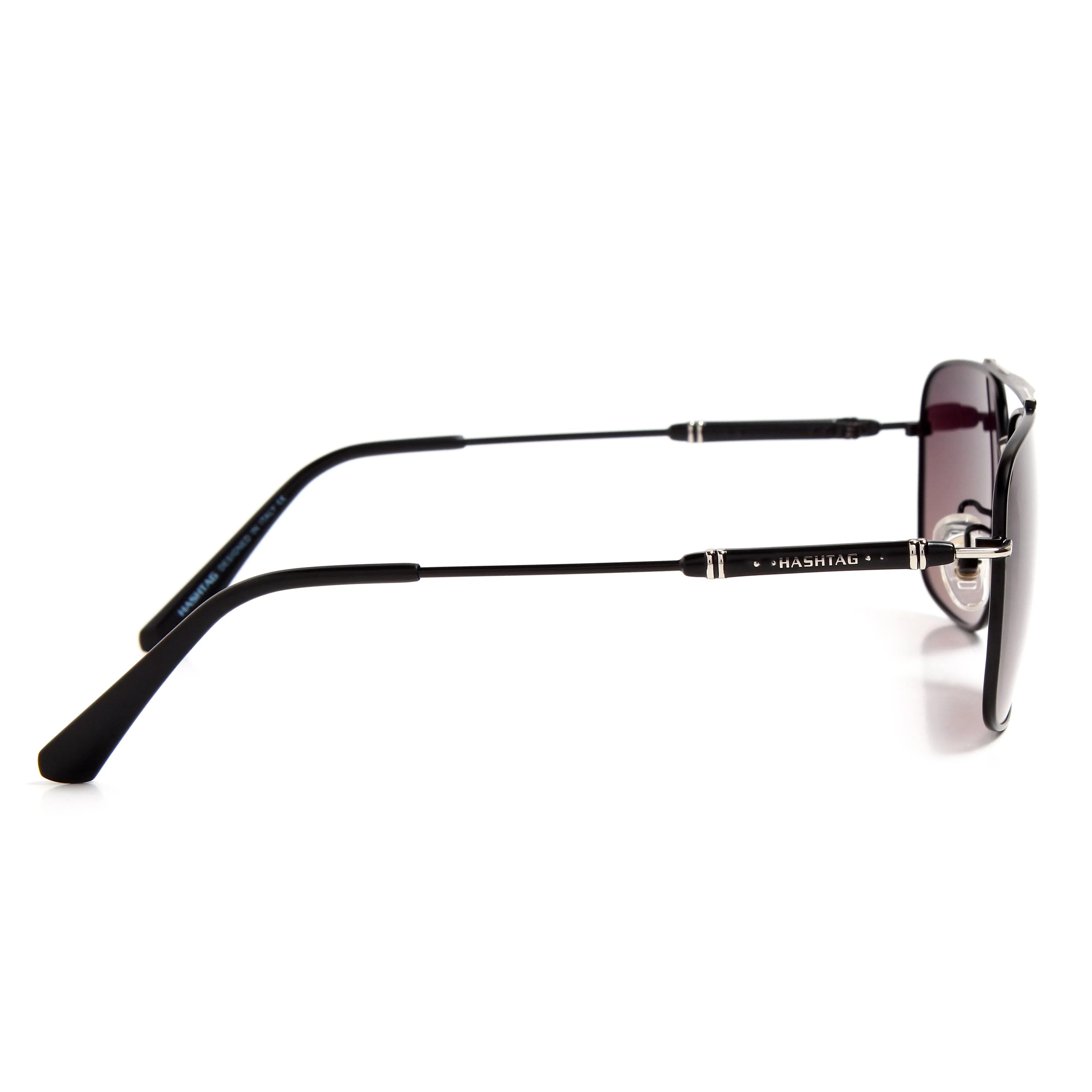 Unity | Gradient Purple Brown Large Full Rim Square Sunglasses for Men & Women [Polarized]