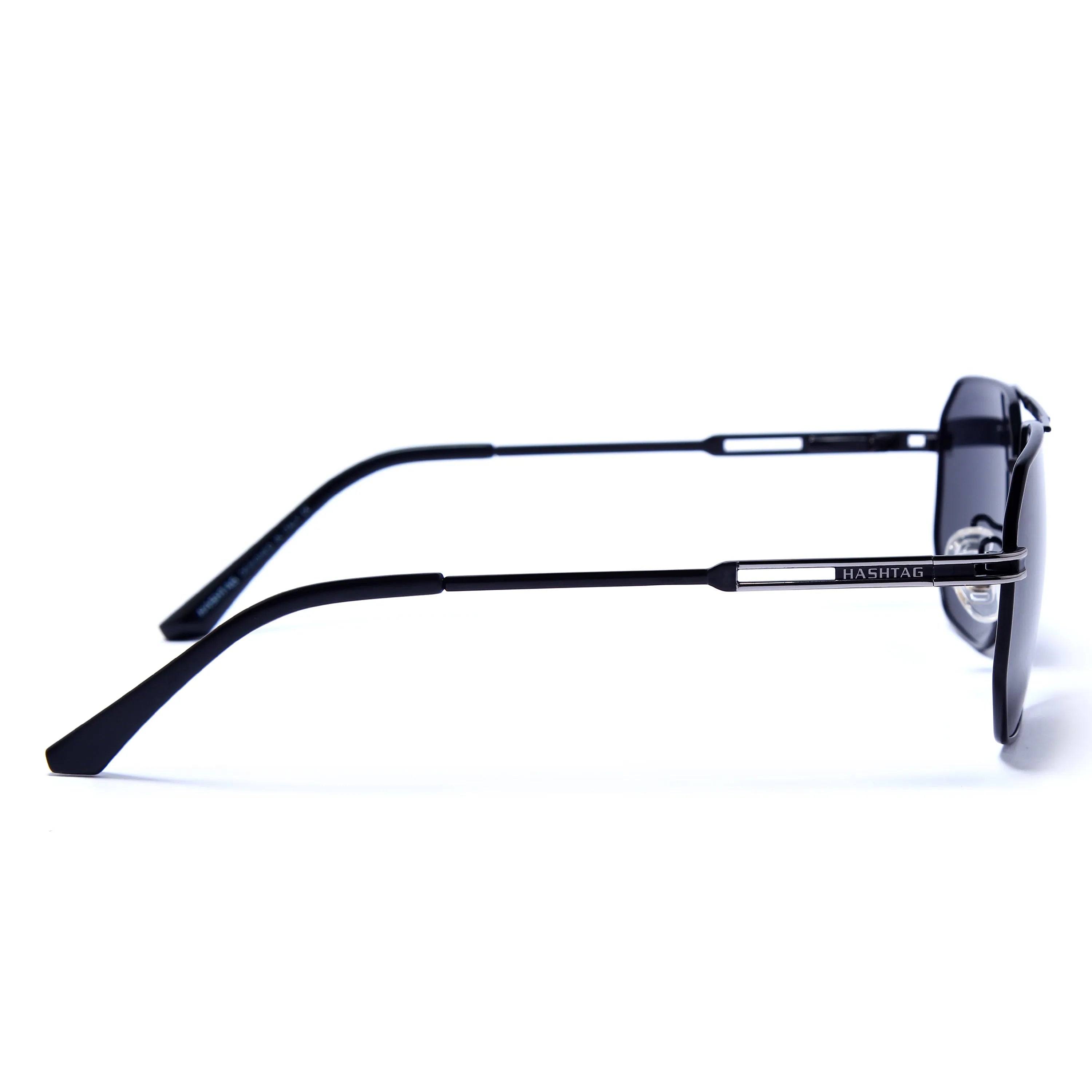 Sion | Grey Medium Full Rim Haxagonal Sunglasses for Men & Women [Polarized]
