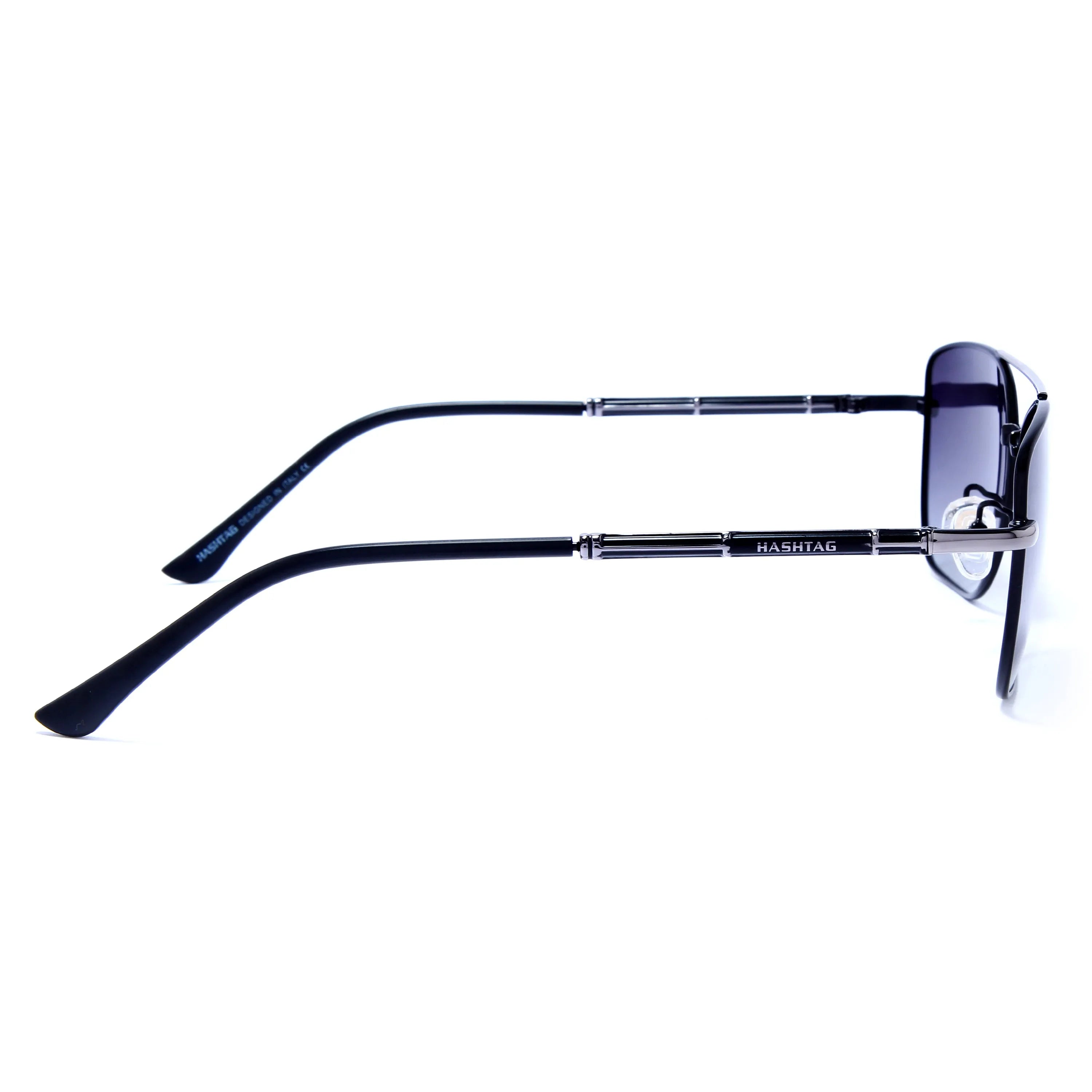 Enira | Gradient Blue Large Full Rim RECTANGLE Sunglasses for Men & Women [Polarized]