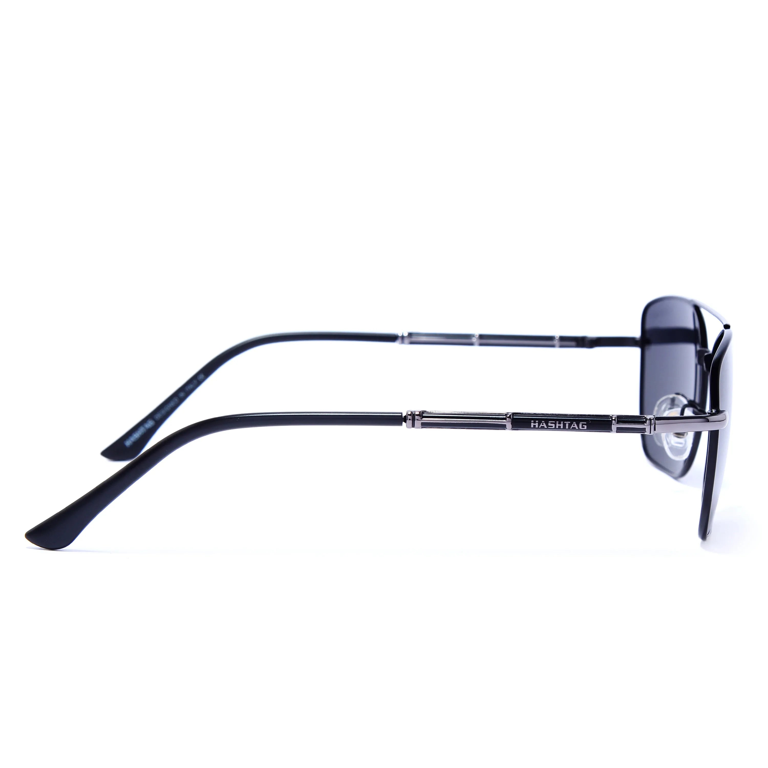 Enira | Grey Large Full Rim RECTANGLE Sunglasses for Men & Women [Polarized]