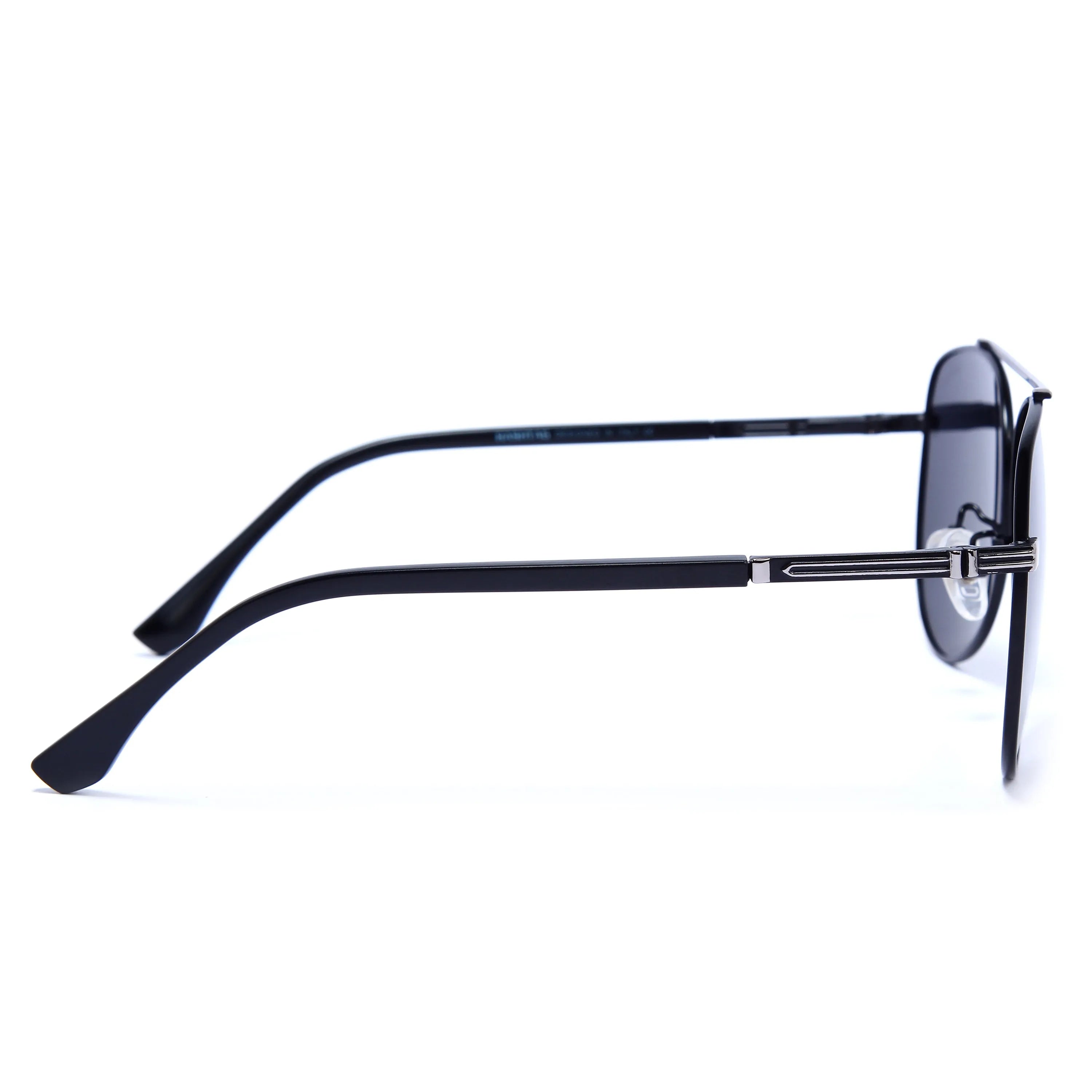 Ambience | Grey Medium Full Rim Aviator Sunglasses for Men & Women [Polarized]
