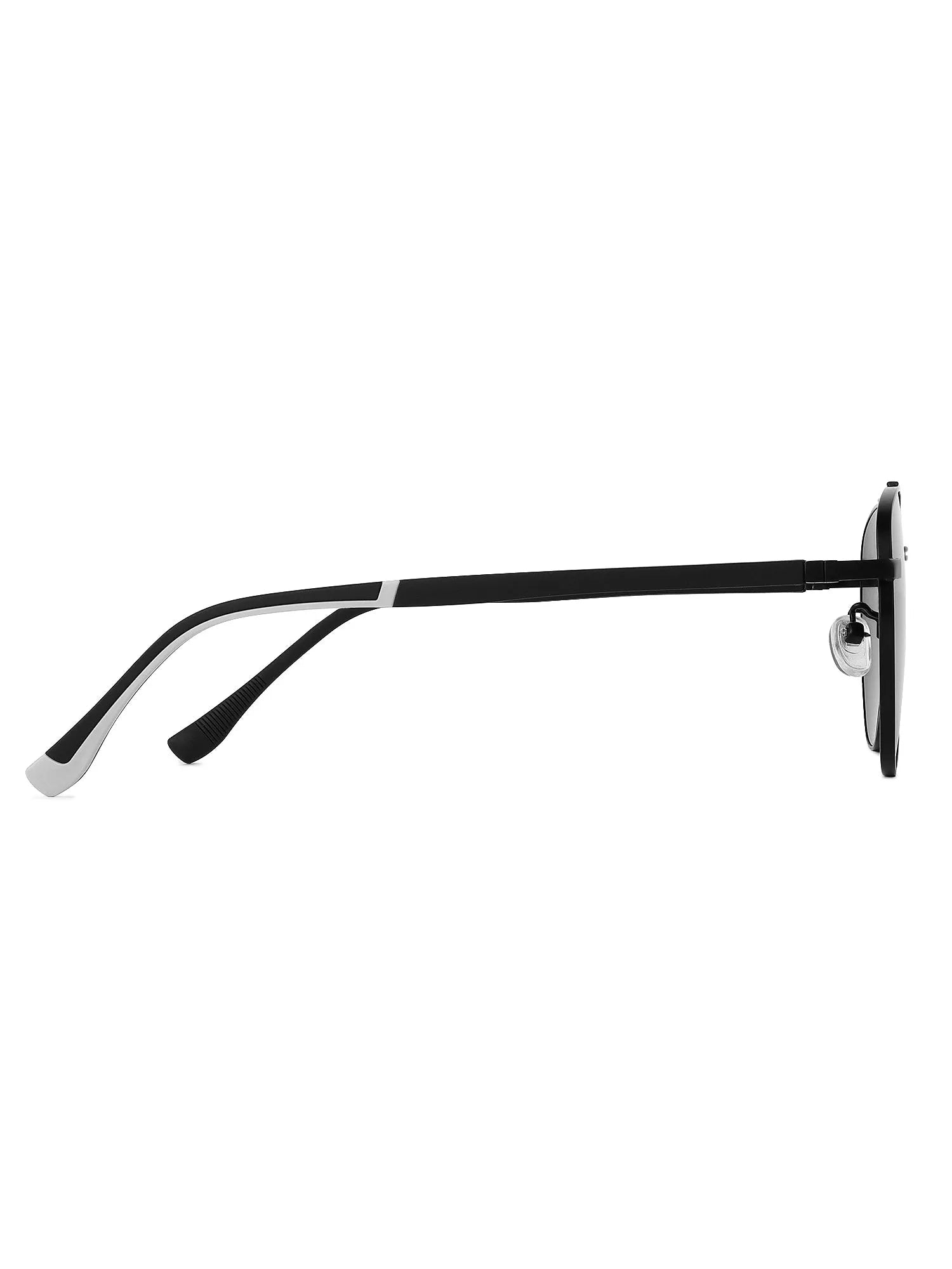 Valkyra | Black Large Full Rim Aviator Sunglasses for Men & Women [UV-protected]