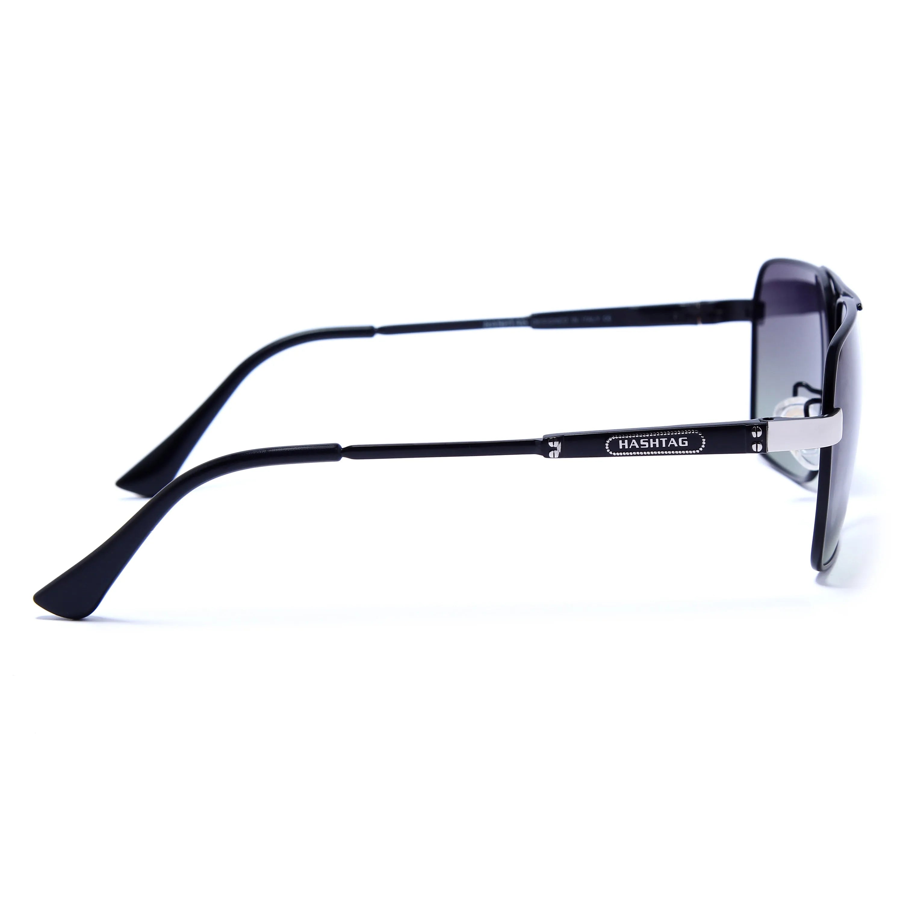 Inferna | Gradient Purple Green Medium Full Rim RECTANGLE Sunglasses for Men & Women [Polarized]