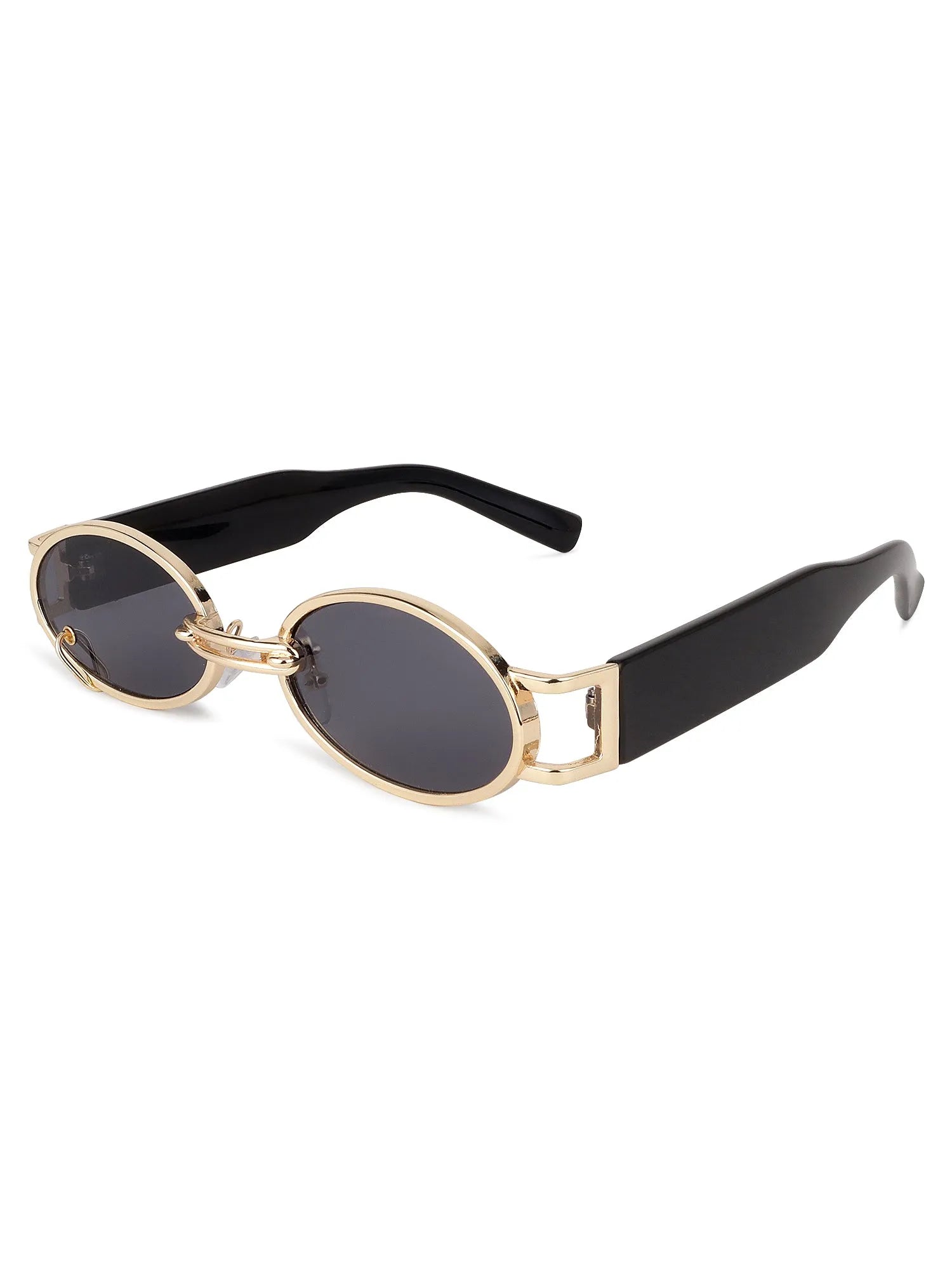 Darkion | Grey Medium Full Rim Oval Sunglasses for Women [UV-protected]