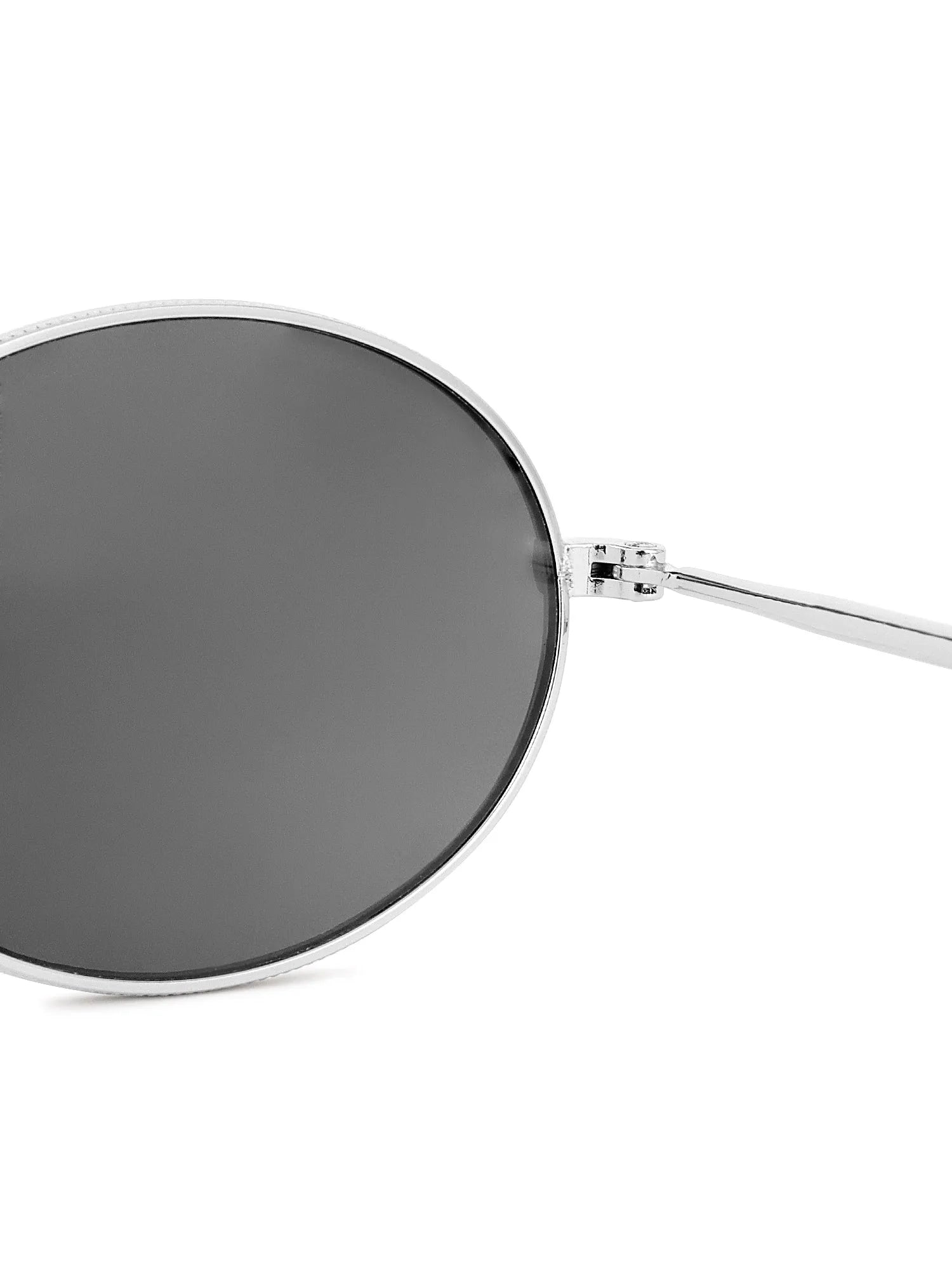 Nimbra | Silver Small Full Rim Oval Sunglasses for Women [UV-protected]