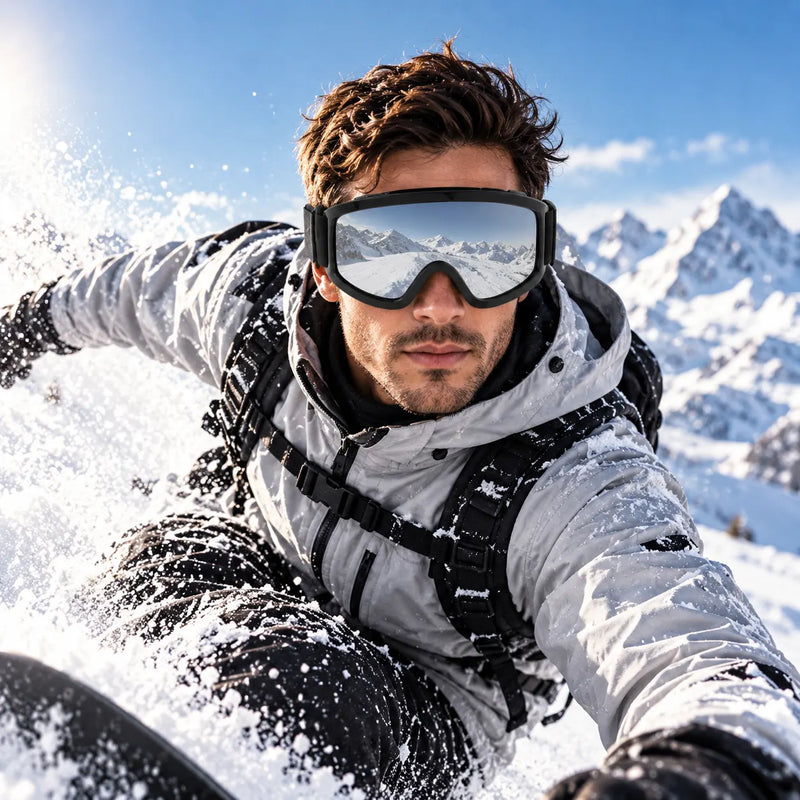 Ulyria | Mirror Free Size Full Rim Shield Sports Sunglasses for Men & Women [Air-Shield]