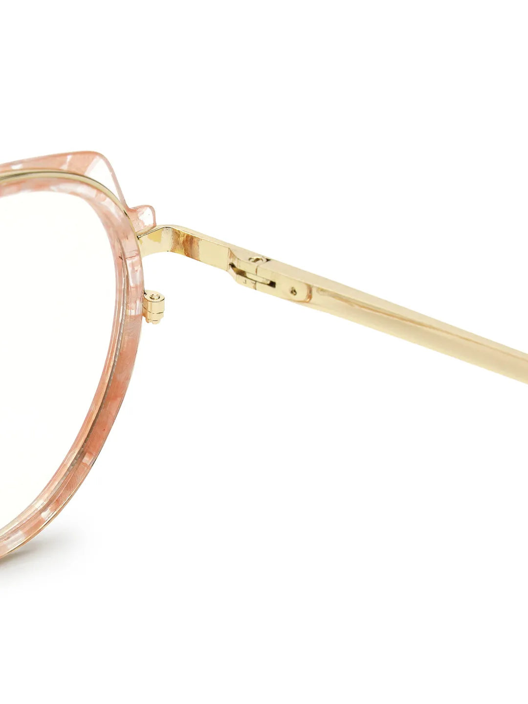 Photogrey | Texture Pink & Golden Medium Full Rim Round Sunglasses for Men & Women [Photochromic]