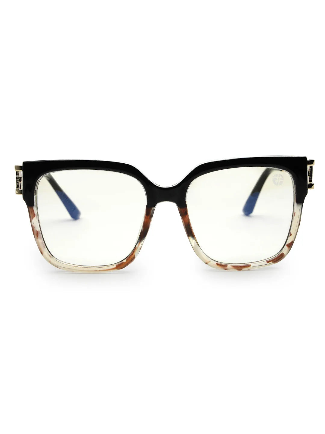DayLight | Transparent/Purple Large Full Rim Square Sunglasses for Men & Women [Photochromic]