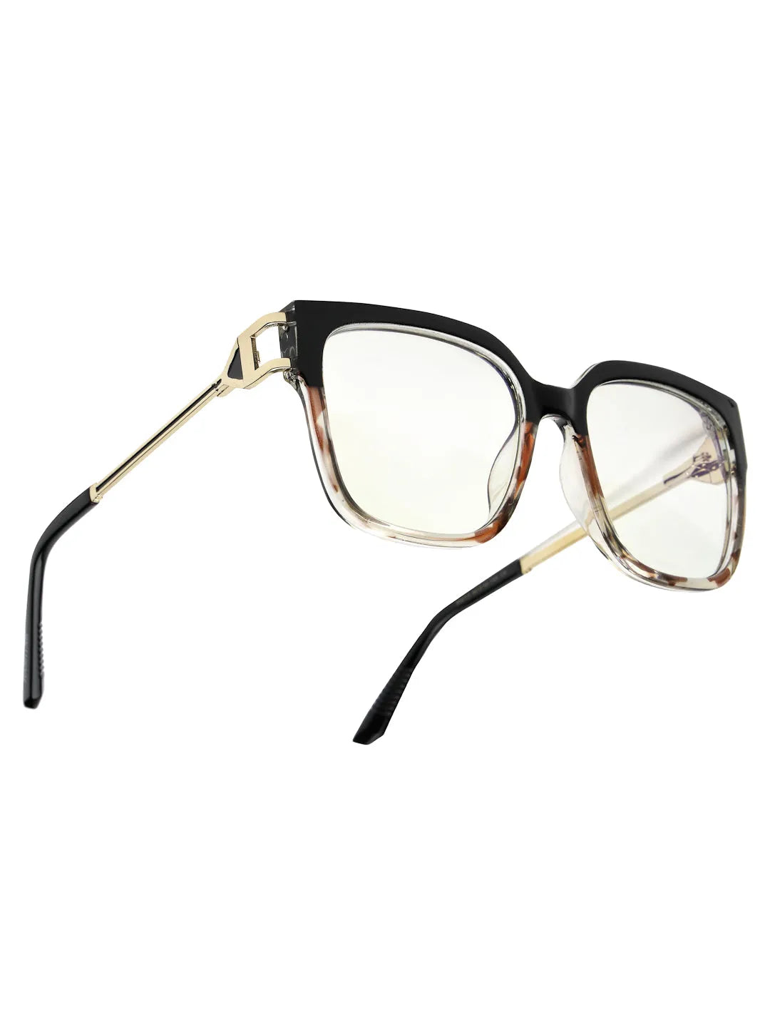 DayLight | Transparent/Purple Large Full Rim Square Sunglasses for Men & Women [Photochromic]