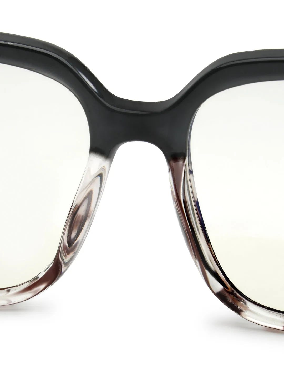 DayLight | Transparent/Grey Large Full Rim Square Sunglasses for Men & Women [Photochromic]