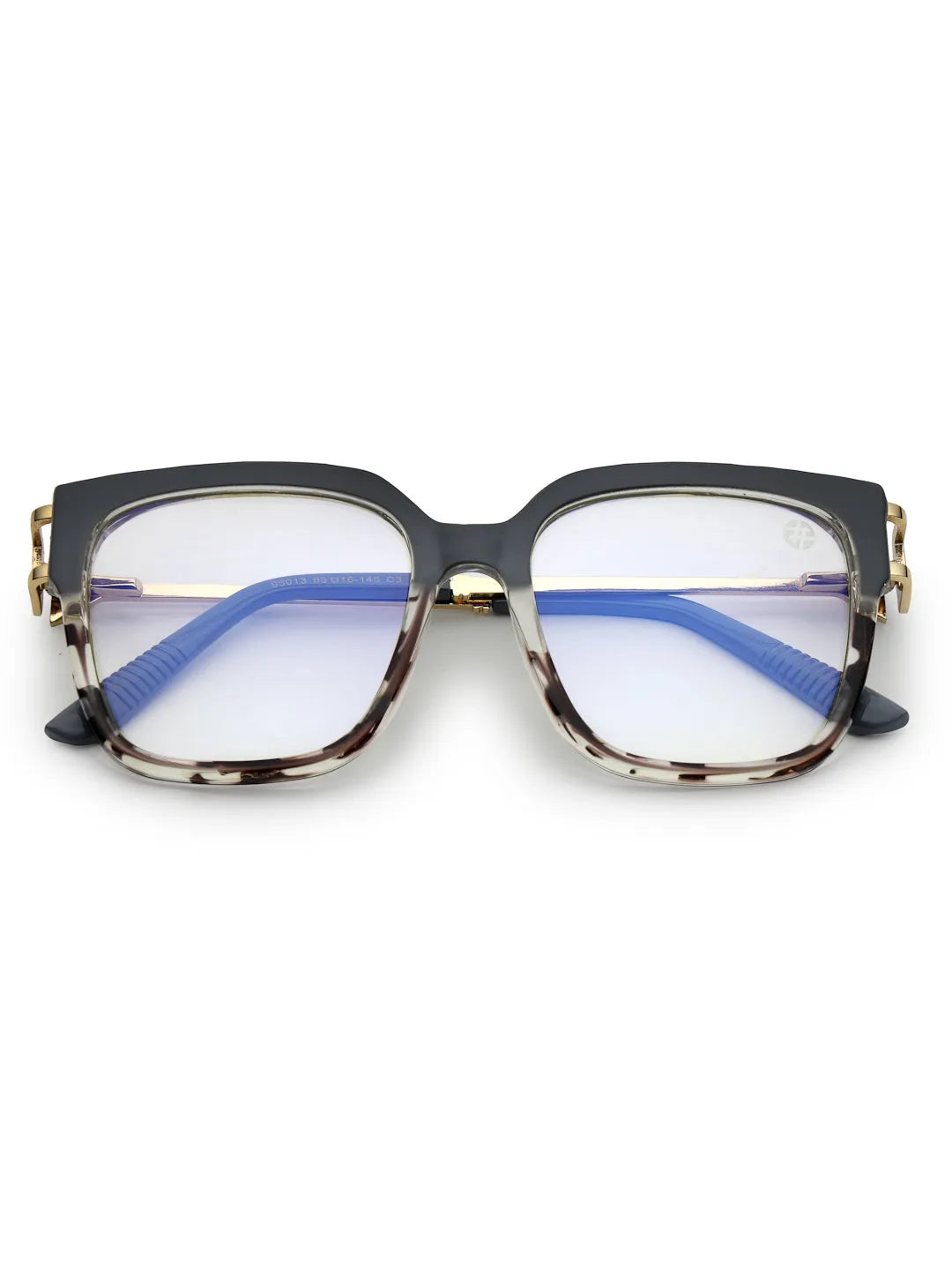 DayLight | Transparent/Grey Large Full Rim Square Sunglasses for Men & Women [Photochromic]
